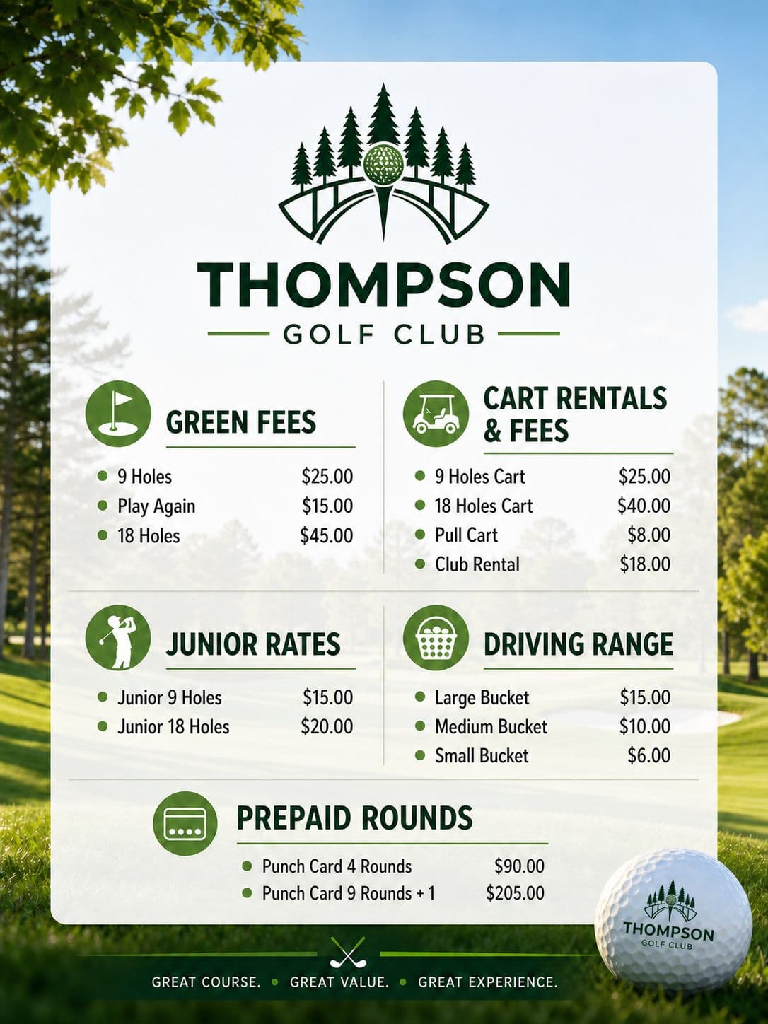 Thompson Golf Club golf course